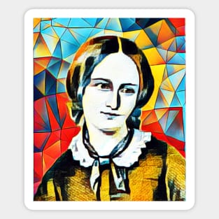 Emily Bronte Abstract Portrait | Emily Bronte Abstract Artwork 15 Magnet